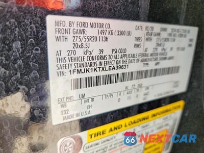 Zdjęcie 13 z 13 samochodu: 2020 FORD EXPEDITION MAX LIMITED VIN:1FMJK1KTXLEA39631 - miniatura