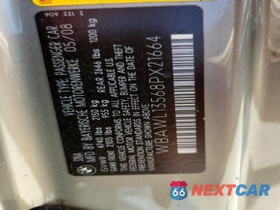 Zdjęcie 13 z 13 samochodu: 2008 BMW 328 I VIN:WBAWL13568PX21664 - miniatura