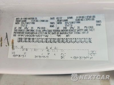 Zdjęcie 13 z 13 samochodu: 2017 FORD ESCAPE SE VIN:1FMCU9GD5HUD07842 - miniatura
