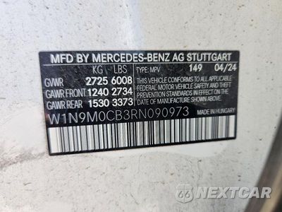 Zdjęcie 13 z 13 samochodu: 2024 MERCEDES-BENZ EQB 250+ VIN:W1N9M0CB3RN090973 - miniatura