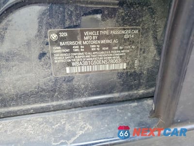 Zdjęcie 12 z 12 samochodu: 2014 BMW 320 I VIN:WBA3B1G50ENS78063 - miniatura