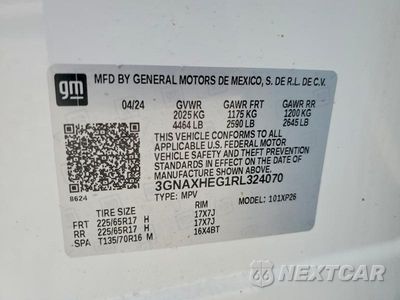 Zdjęcie 13 z 13 samochodu: 2024 CHEVROLET EQUINOX LS VIN:3GNAXHEG1RL324070 - miniatura