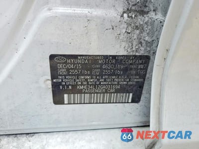 Zdjęcie 12 z 12 samochodu: 2016 HYUNDAI SONATA HYBRID LIMITED VIN:KMHE34L12GA031694 - miniatura