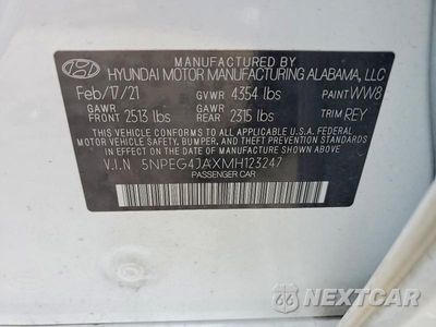 Zdjęcie 13 z 13 samochodu: 2021 HYUNDAI SONATA SE VIN:5NPEG4JAXMH123247 - miniatura