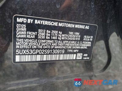 Zdjęcie 13 z 13 samochodu: 2025 BMW X3 VIN:5UX53GP02S9130919 - miniatura