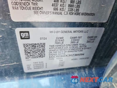 Zdjęcie 12 z 12 samochodu: 2024 CHEVROLET SILVERADO K1500 LT-L VIN:1GCRDKEK3RZ385094 - miniatura