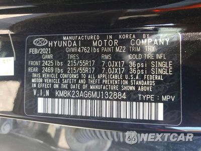 Zdjęcie 12 z 12 samochodu: 2021 HYUNDAI KONA SEL VIN:KM8K23AG6MU132884 - miniatura