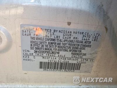 Zdjęcie 12 z 12 samochodu: 2014 NISSAN VERSA NOTE S VIN:3N1CE2CPXEL362210 - miniatura