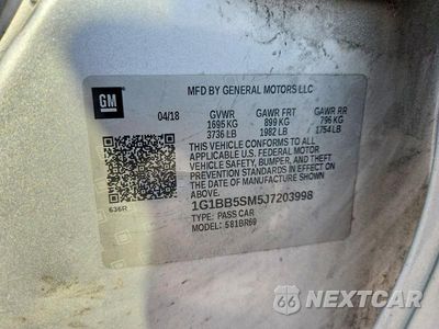 Zdjęcie 12 z 12 samochodu: 2018 CHEVROLET CRUZE LS VIN:1G1BB5SM5J7203998 - miniatura