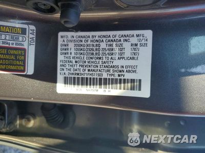Zdjęcie 14 z 14 samochodu: 2015 HONDA CR-V EXL VIN:2HKRM3H71FH511503 - miniatura