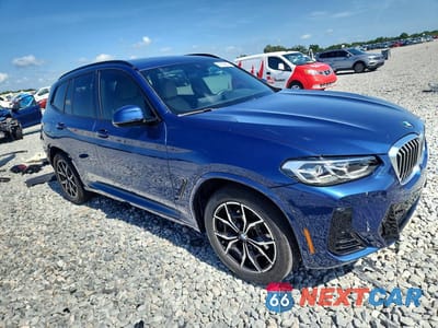 Czwarte zdjęcie samochodu z boku: 2023 BMW X3 SDRIVE30I VIN:5UX43DP02P9S19133 - miniatura