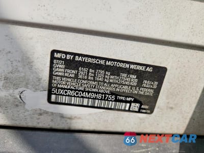 Zdjęcie 13 z 13 samochodu: 2021 BMW X5 XDRIVE40I VIN:5UXCR6C04M9H81755 - miniatura