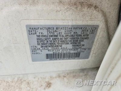 Zdjęcie 12 z 12 samochodu: 2014 NISSAN SENTRA SR VIN:3N1AB7AP0EL636742 - miniatura