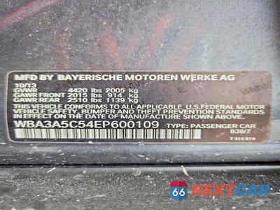 Zdjęcie 12 z 12 samochodu: 2014 BMW 328 I VIN:WBA3A5C54EP600109 - miniatura
