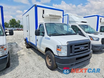 Czwarte zdjęcie samochodu z boku: 2024 FORD E350 REFRIGERATED BOX TRUCK VIN:1FDWE3FN6RDD00658 - miniatura