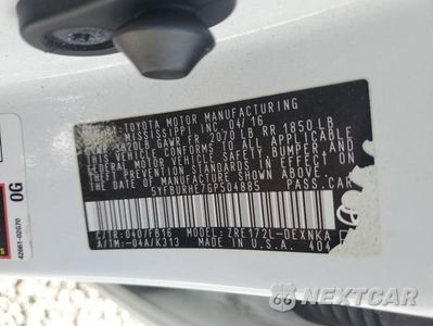 Zdjęcie 12 z 12 samochodu: 2016 TOYOTA COROLLA LE VIN:5YFBURHE7GP504885 - miniatura