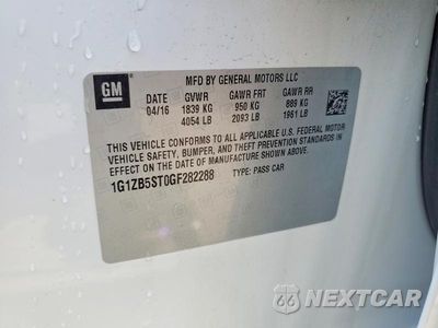 Zdjęcie 12 z 12 samochodu: 2016 CHEVROLET MALIBU LS VIN:1G1ZB5ST0GF282288 - miniatura