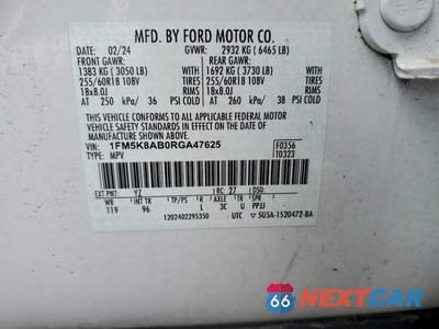 Zdjęcie 13 z 13 samochodu: 2024 FORD EXPLORER POLICE INTERCEPTOR VIN:1FM5K8AB0RGA47625 - miniatura