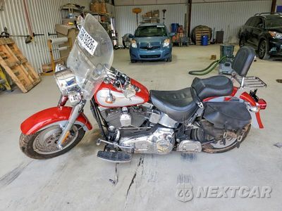 Trzecie zdjęcie samochodu z tyłu: 2002 HARLEY-DAVIDSON FLSTFI VIN:1HD1BXB172Y041838 - miniatura