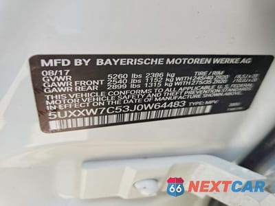 Zdjęcie 13 z 13 samochodu: 2018 BMW X4 XDRIVEM40I VIN:5UXXW7C53J0W64483 - miniatura