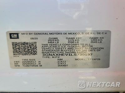 Zdjęcie 13 z 13 samochodu: 2020 CHEVROLET EQUINOX LS VIN:3GNAXHEV1LS730197 - miniatura