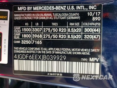 Zdjęcie 13 z 13 samochodu: 2018 MERCEDES-BENZ GLS 450 4MATIC VIN:4JGDF6EEXJB039929 - miniatura