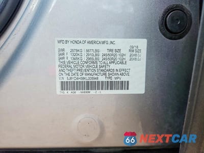 Zdjęcie 12 z 12 samochodu: 2019 ACURA MDX TECHNOLOGY VIN:5J8YD4H58KL005948 - miniatura