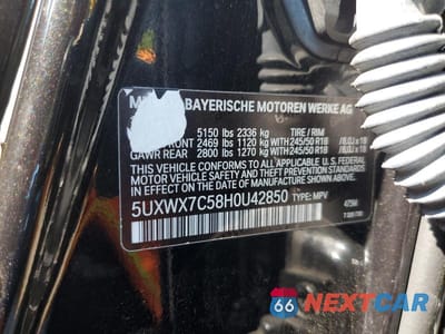 Zdjęcie 13 z 13 samochodu: 2017 BMW X3 XDRIVE35I VIN:5UXWX7C58H0U42850 - miniatura
