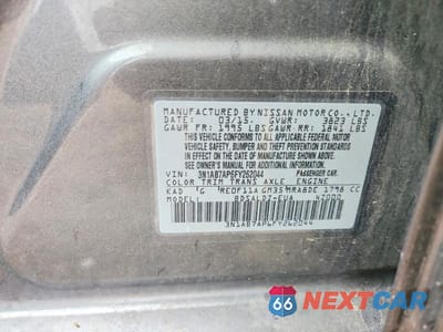Zdjęcie 12 z 12 samochodu: 2015 NISSAN SENTRA SV VIN:3N1AB7AP6FY262044 - miniatura