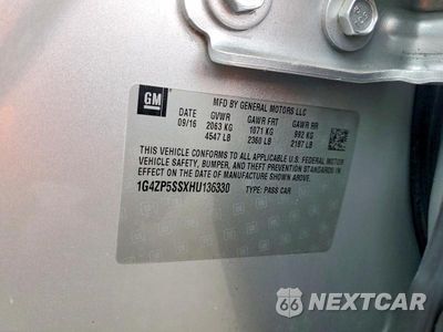 Zdjęcie 12 z 12 samochodu: 2017 BUICK LACROSSE ESSENCE VIN:1G4ZP5SSXHU136330 - miniatura