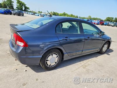 Trzecie zdjęcie samochodu z tyłu: 2010 HONDA CIVIC HYBRID VIN:JHMFA3F21AS005147 - miniatura