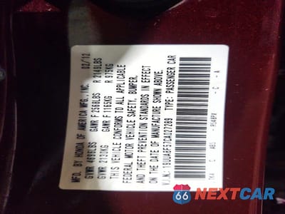 Zdjęcie 13 z 13 samochodu: 2012 ACURA TL VIN:19UUA8F57CA027289 - miniatura