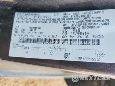Zdjęcie 12 z 12 samochodu: 2016 FORD FIESTA SE VIN:3FADP4BJ8GM175054 - miniatura