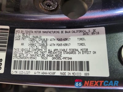 Zdjęcie 12 z 12 samochodu: 2019 TOYOTA TACOMA TRD SPORT VIN:3TMCZ5AN3KM195943 - miniatura