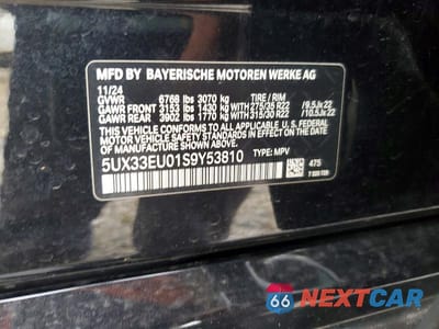 Zdjęcie 14 z 14 samochodu: 2025 BMW X5 M60I VIN:5UX33EU01S9Y53810 - miniatura