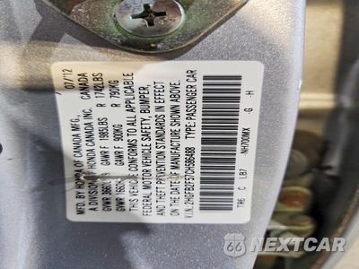 Zdjęcie 13 z 13 samochodu: 2012 HONDA CIVIC LX VIN:2HGFB2F57CH586488 - miniatura