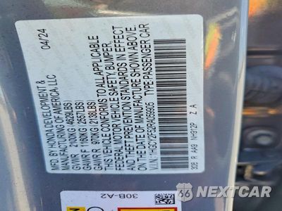 Zdjęcie 12 z 12 samochodu: 2024 HONDA ACCORD HYBRID SPORT VIN:1HGCY2F52RA059905 - miniatura
