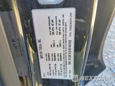Zdjęcie 12 z 12 samochodu: 2019 TESLA MODEL 3 VIN:5YJ3E1EA1KF407450 - miniatura