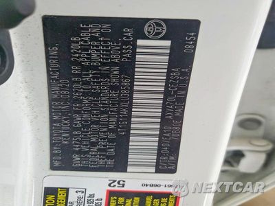 Zdjęcie 13 z 13 samochodu: 2020 TOYOTA CAMRY SE VIN:4T1G11AKXLU385867 - miniatura
