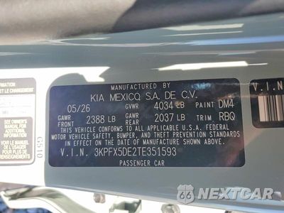 Zdjęcie 13 z 13 samochodu: 2026 KIA K4 EX VIN:3KPFX5DE2TE351593 - miniatura