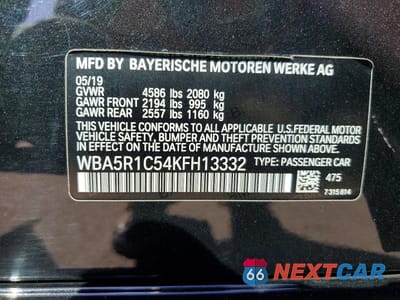 Zdjęcie 13 z 13 samochodu: 2019 BMW 330I VIN:WBA5R1C54KFH13332 - miniatura