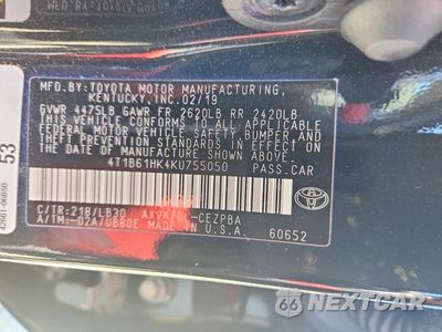 Zdjęcie 13 z 13 samochodu: 2019 TOYOTA CAMRY XSE VIN:4T1B61HK4KU755050 - miniatura