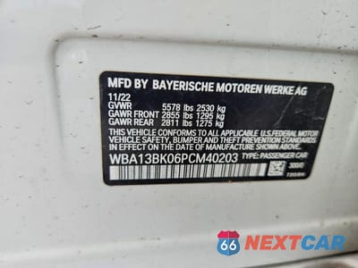 Zdjęcie 12 z 12 samochodu: 2023 BMW M550XI VIN:WBA13BK06PCM40203 - miniatura