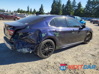 Trzecie zdjęcie samochodu z tyłu: 2022 TOYOTA CAMRY XSE VIN:4T1K31AK8NU036777 - miniatura