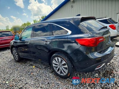 Drugie zdjęcie samochodu z przodu: 2015 ACURA MDX TECHNOLOGY VIN:5FRYD4H47FB021006 - miniatura