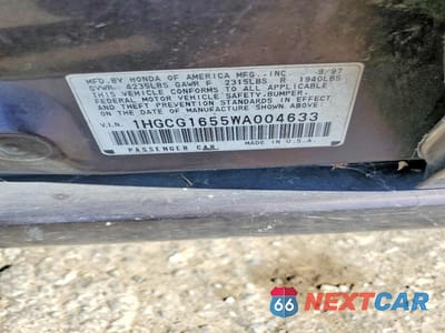 Zdjęcie 13 z 13 samochodu: 1998 HONDA ACCORD EX VIN:1HGCG1655WA004633 - miniatura
