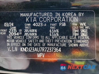 Zdjęcie 12 z 12 samochodu: 2024 KIA SOUL LX VIN:KNDJ23AU7R7237364 - miniatura