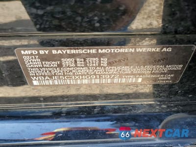 Zdjęcie 12 z 12 samochodu: 2017 BMW 540 I VIN:WBAJE5C3XHG913972 - miniatura