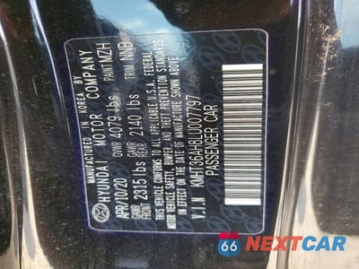 Zdjęcie 12 z 12 samochodu: 2020 HYUNDAI VELOSTER N BASE VIN:KMHT36AH8LU007797 - miniatura