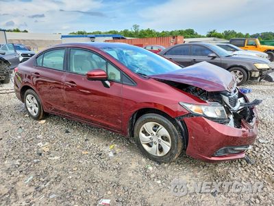 Czwarte zdjęcie samochodu z boku: 2015 HONDA CIVIC LX VIN:19XFB2F57FE099130 - miniatura